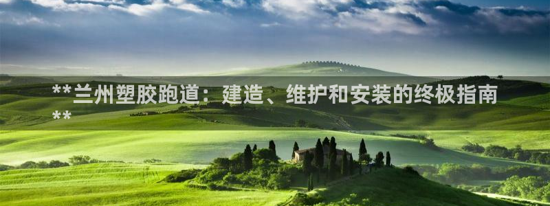 尊龙新版手机app下载：**兰州塑胶跑道：建造、维护