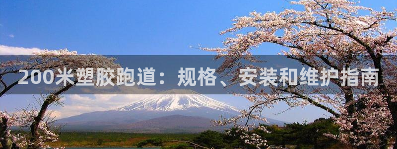 尊龙400：200米塑胶跑道：规格、安装和维护指南