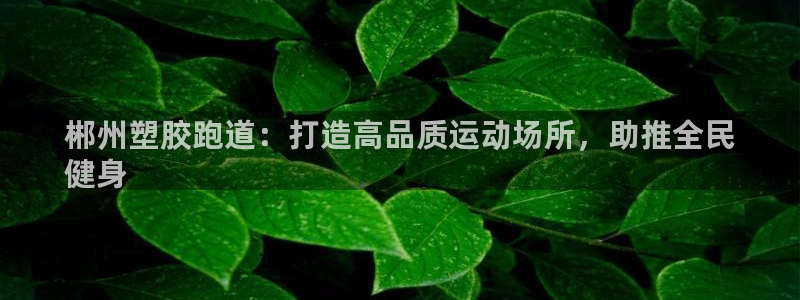 凯时kb88官方：郴州塑胶跑道：打造高品质运动场所，助推全民
健身