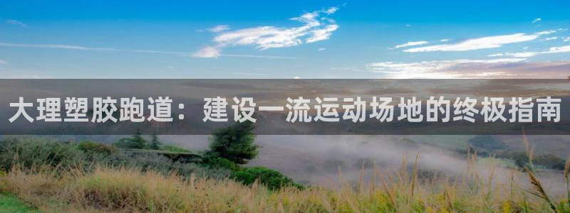 尊龙凯时注册地址：大理塑胶跑道：建设一流运动场地的终极指南