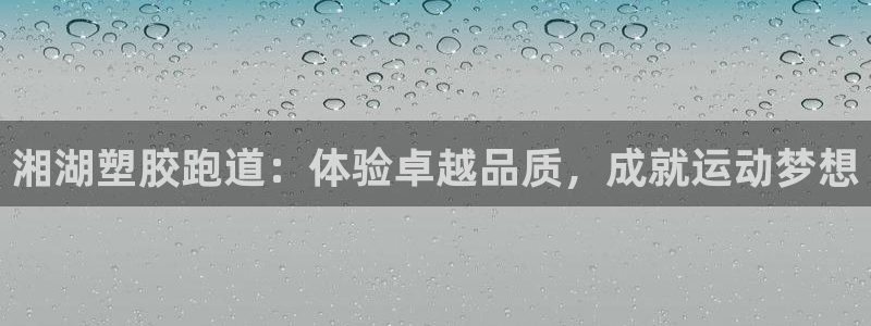 尊龙官方网站是真的吗：湘湖塑胶跑道：体验卓越品质，成就运动梦想