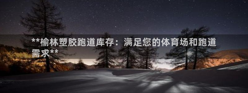 尊龙凯时平台官网：**榆林塑胶跑道库存：满足您的体育场和跑道
需求**