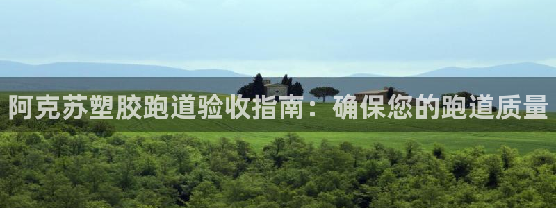 尊龙凯时用户名m：阿克苏塑胶跑道验收指南：确保您的跑